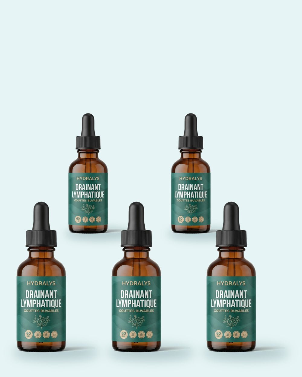 Cure Hydralys de cinq flacons