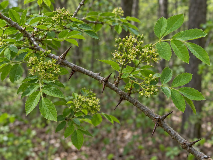 Frêne piquant, Zanthoxylum americanum